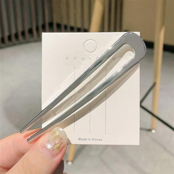 

Большая жемчужная U-образная палочка для волос для женщин, элегантная заколка для волос с эмалью в виде ракушки, женские головные уборы, подарки, модные аксессуары для волос, серебристо-золотые