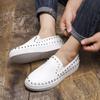 Fashion Trendy Rivet Men's Board Shoes Fashionable and Personalized Styles Outdoor Party Nightclub Men Casual Walking Slip On Loafer