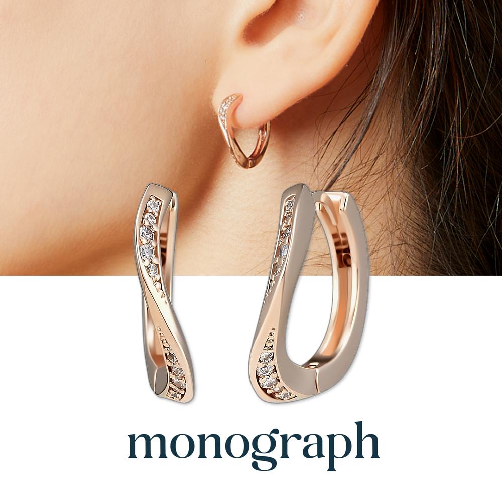 Monograph Gina Earrings Mger039S 14K Gold Plated