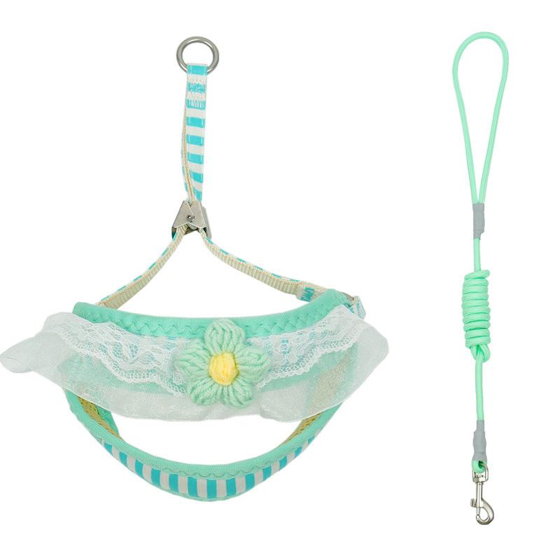 Cute Cartoon Chick Comfortable Pet Harness with Detachable Backpack and Buckle & Zipper Closure for Small Cats