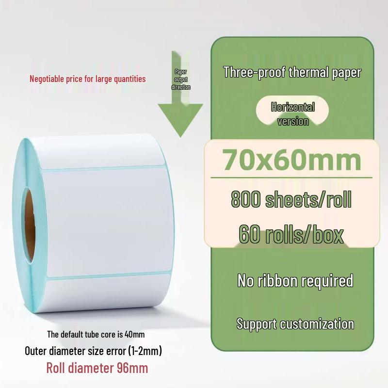 Samoprzylepne etykiety termiczne na kody kreskowe 100×150 mm - Trwałe i wodoodporne do logistyki