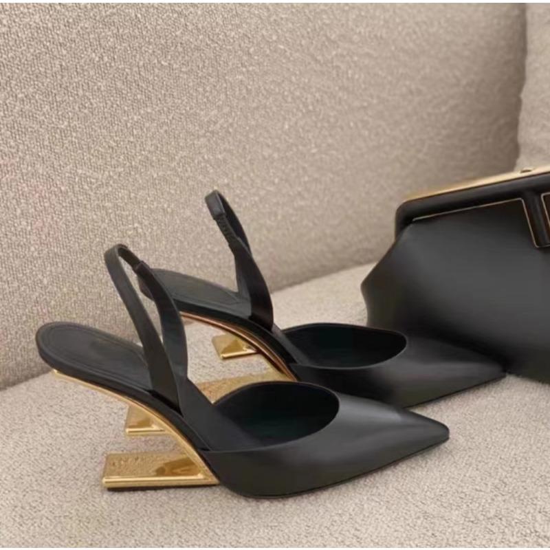 Модные женские новые сексуальные туфли с острым носком на высоком каблуке — фото 3