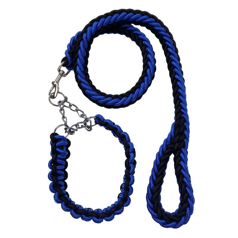 Nylon Eight-strand Braided P-rope Large Dog Dog Chain Pet Collar Leash Small Medium and Large Dog Walking Leash