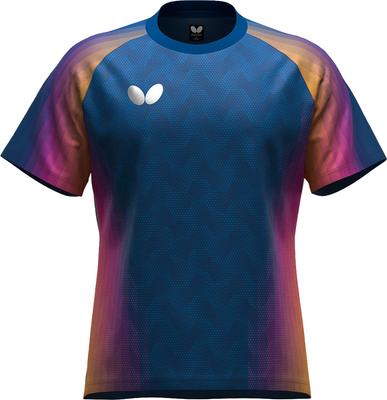 Butterfly Table Tennis Game Genora 47240 Shirt, T-Shirt, 178Navy, Large,