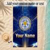 Beach TowelLeicester City Custom Name Text Personalized Soft Towel for Beach Pool Indoor Home Decor Gift