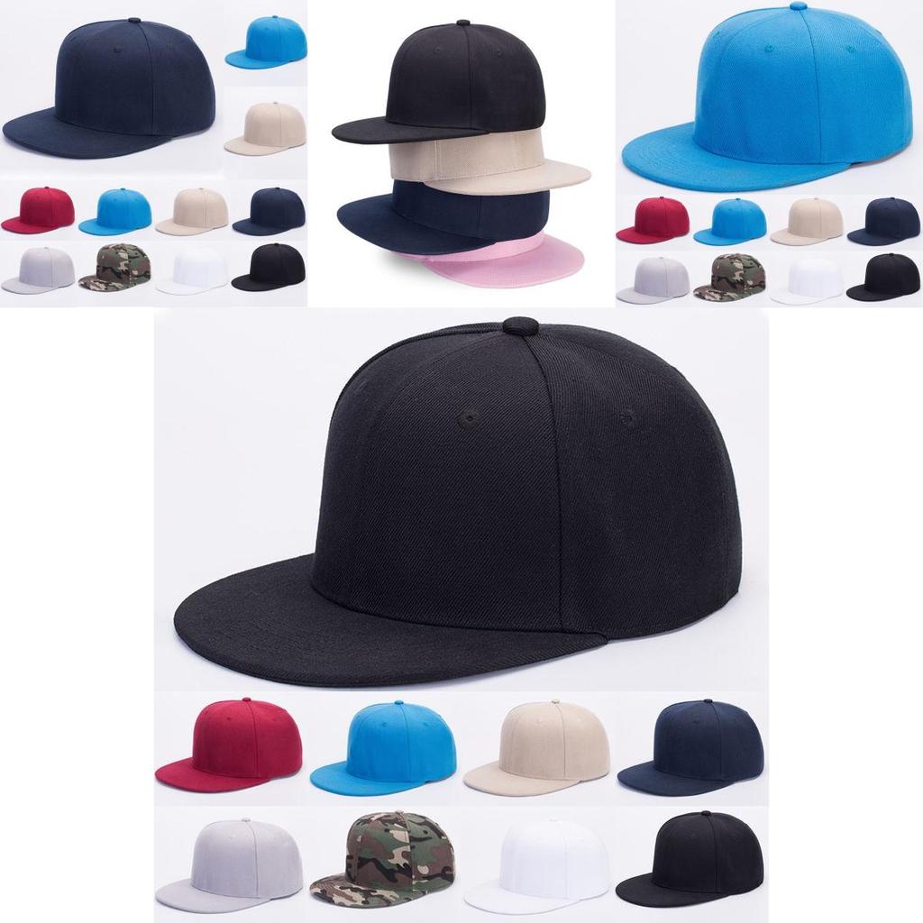 Classic Solid Plain Snapback Hat With Adjustable Fit For Men And Women