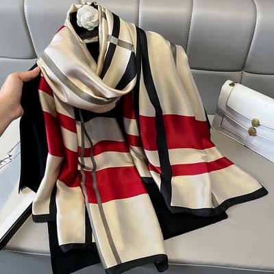 Kadınların Şık Ve Çok Yönlü İlkbahar Ve Yaz Güneş Kremi Sonbahar Ve Kış Sıcak Eşarp Moda Şal Çift Amaçlı