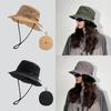 Outdoor Sun Protection Hat With Wide Brim Nylon Foldable For Men And Women