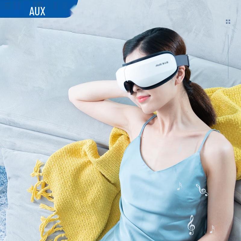 

Aux Smart Eye Massager with Heat, Airbag, & Bluetooth
