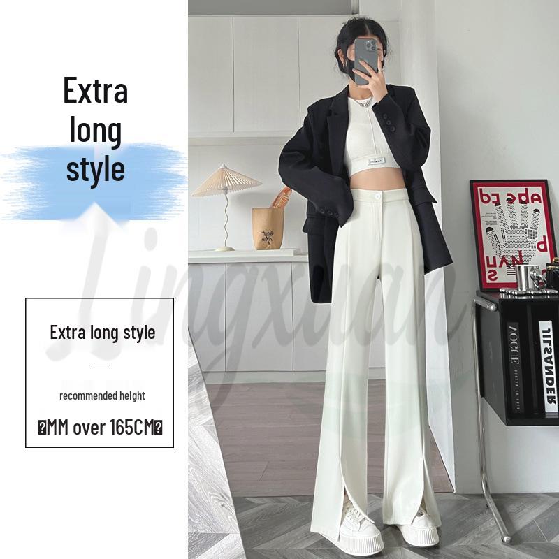 Spring/Summer 2026 Women s High Waist Split Flare Suit Pants M