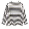 SAINT JAMES Made In France Border Pattern Long Sleeve Boat Neck Basque Shirt Men's Used