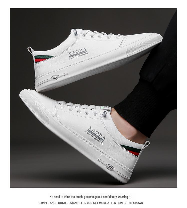 Scarpe da Uomo Basse in Tela Bianca Slip-On - Tendenza Autunnale