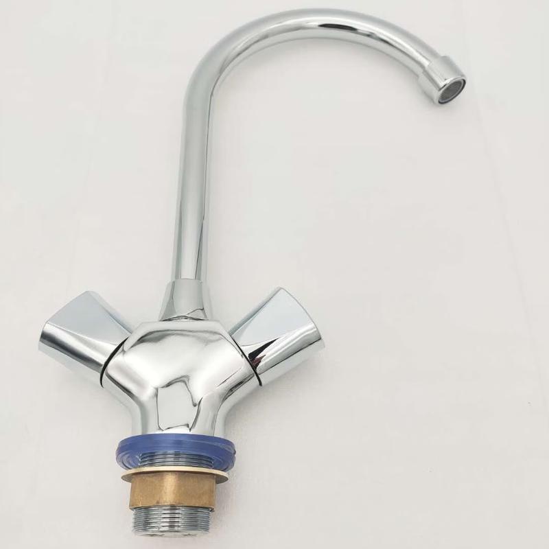 TLXT Wall-Mounted Double Outlet Sink Faucet