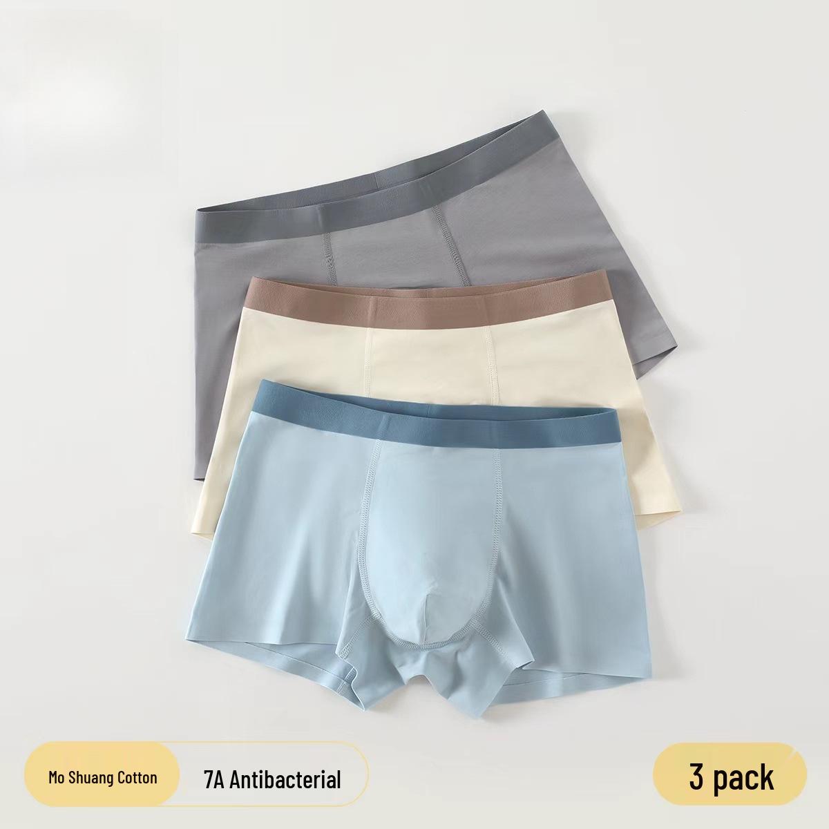 

Teen Boys Antibacterial Breathable Sports Boxer Briefs - Sweat-Wicking, Loose Fit, Development Period-Friendly, Plus Size Available M [70-90 lbs]