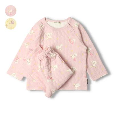 [Children's Clothing] Kids Foret (Kids Foret) Bear Pattern Quilted Pajamas 90cm-140cm B51703