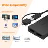 WAVLINK USB to Dual HDMI Compatible Converter 2K 4K 60Hz Type C to HDMI Compatible Splitter for Dual Monitors