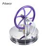 Aibecy Motore Stirling a bassa temperatura Modello motore Kit fai da te giocattolo educativo a vapore termico