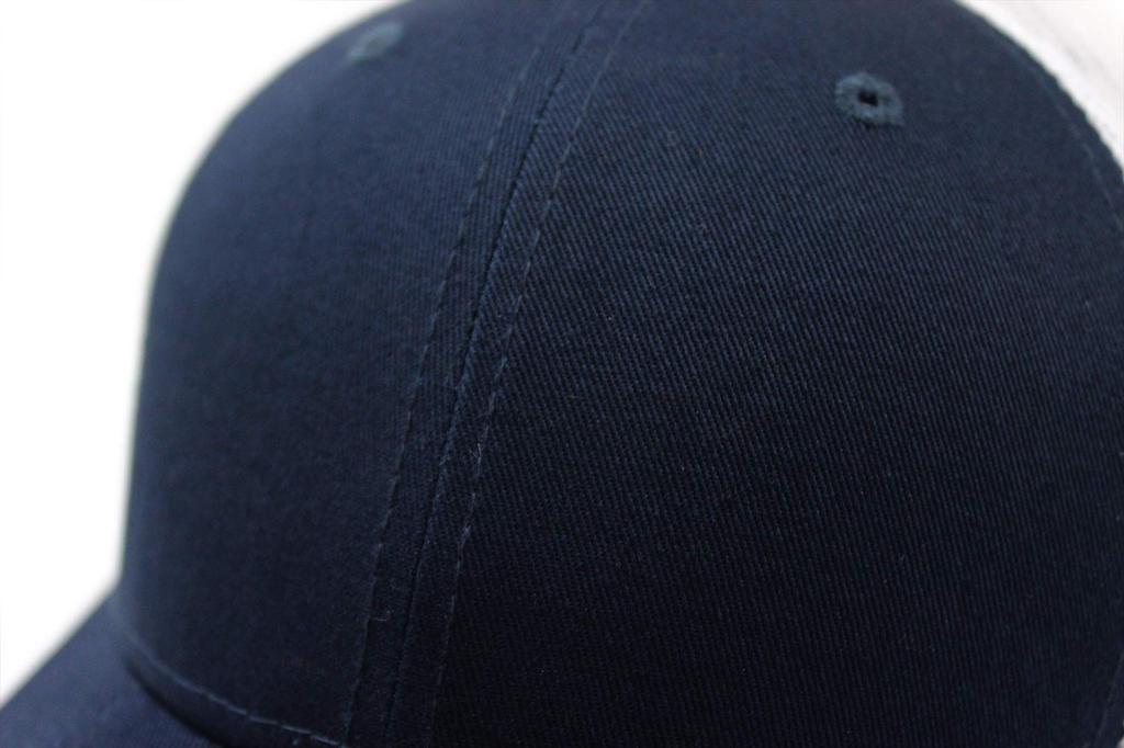 New Era Trucker Cap Low Profile Snapback In Deep Navy/White