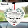 Mentor Appreciation Gift Ornament Thank You for Making Things Better Heart-shaped Ceramic Pendant