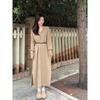Early autumn small long-sleeved dress long women's loose lazy wind niche chic sweater skirt