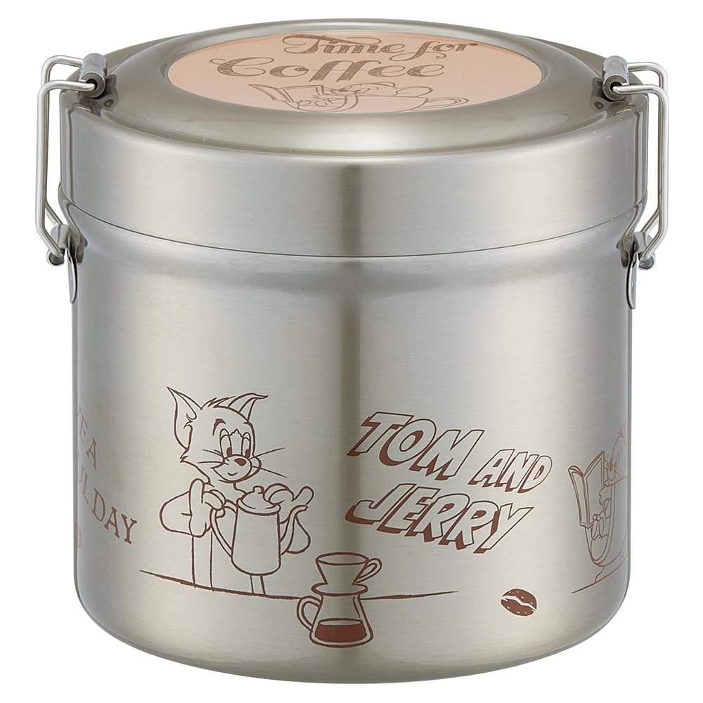 

Skater Thermal Stainless Steel Bowl Lunch Box 840ml Large Capacity Vacuum Insulated Tom and Jerry Coffee STLB2AG-A