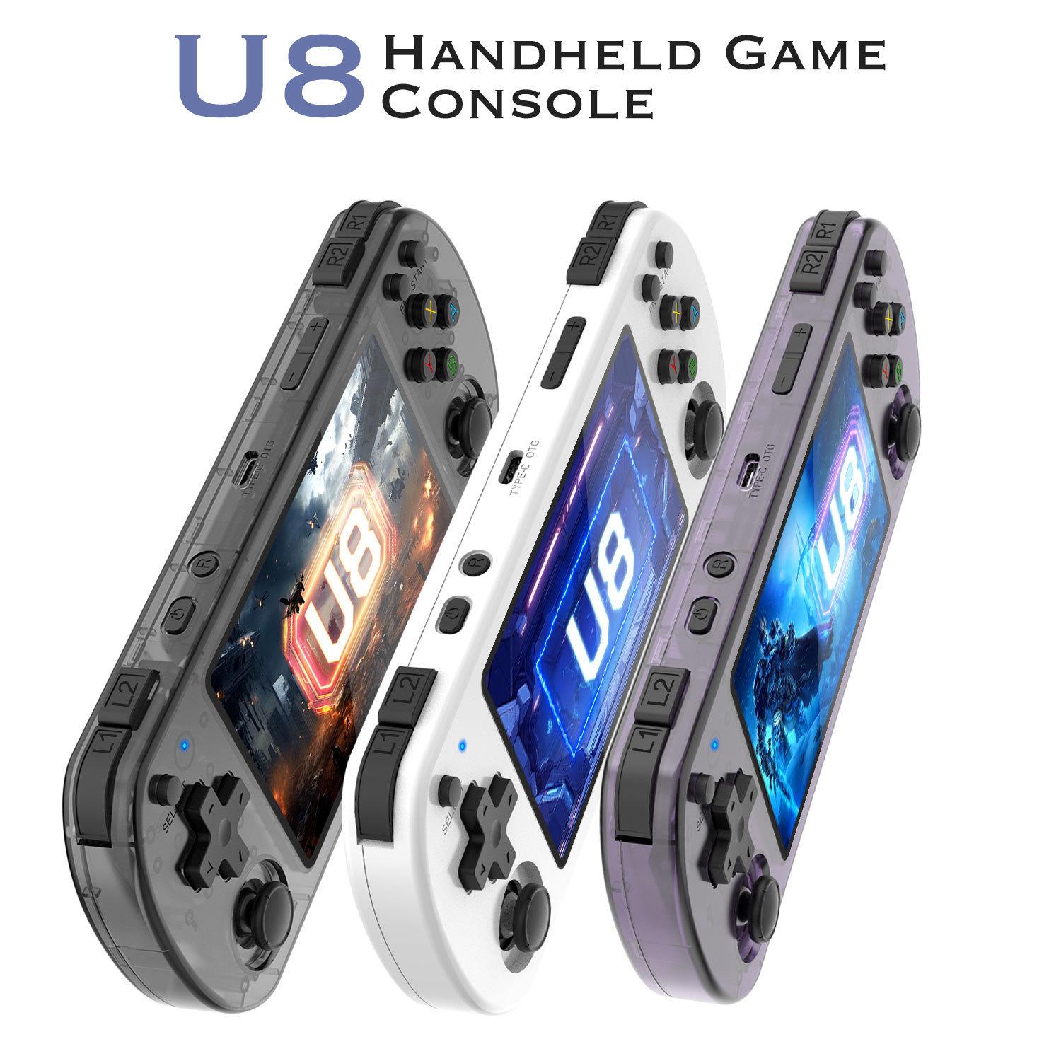 

Ретро портативная игровая консоль U8: 4,0-дюймовый IPS-экран, система Linux с открытым исходным кодом, аркадный стиль U8-No Card