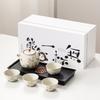 Kung Fu Tea Set Home One Pot Two Cups Tea Plate Small Ceramic Teapot Teacups Hotel Personal Small Sets Traveling