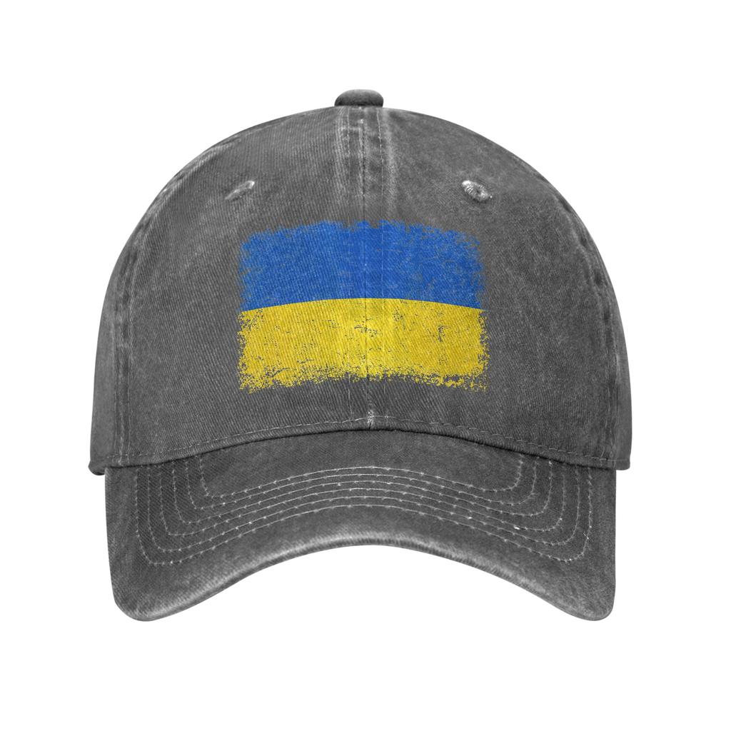 Vintage Ukraine Ukrainian Flag Pride Retro Style Sun Baseball Cap Unisex Washed Hip Hop Hats Design Running Hippie Baseball Caps