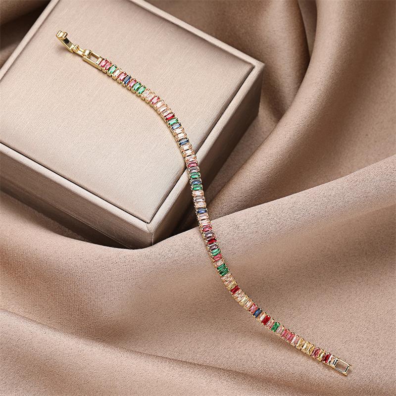 

Trendy Zircon Bracelet For Women Girl Accessories Wedding Charm Bracelets Party Jewelry Gift