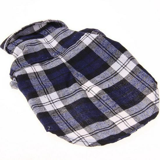 Plaid Snap Button Shirt for Dogs – Comfortable Spring/Summer Pet Apparel for Puppies, Teddy Breeds.