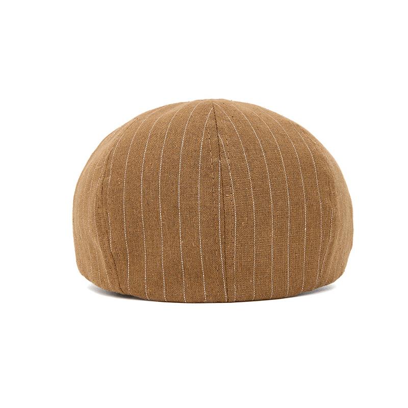 Men's Spring Cap Striped Beret Retro Forward Cap Women's British Newspaper Boy Hat Sun Hat
