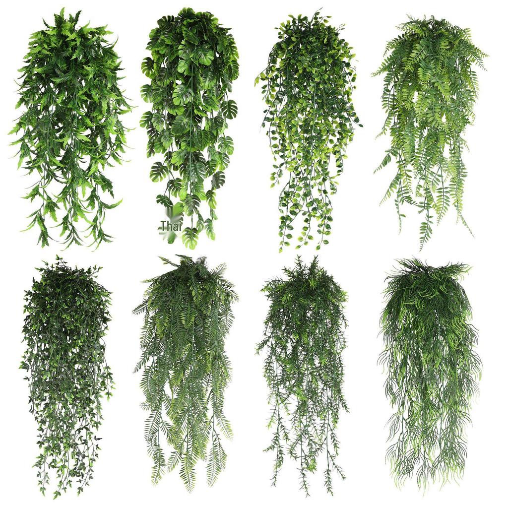 Τεχνητά Πράσινα Κλήματα & Λουλούδια για Κρεμαστή Διακόσμηση Γάμου ή Πάρτι