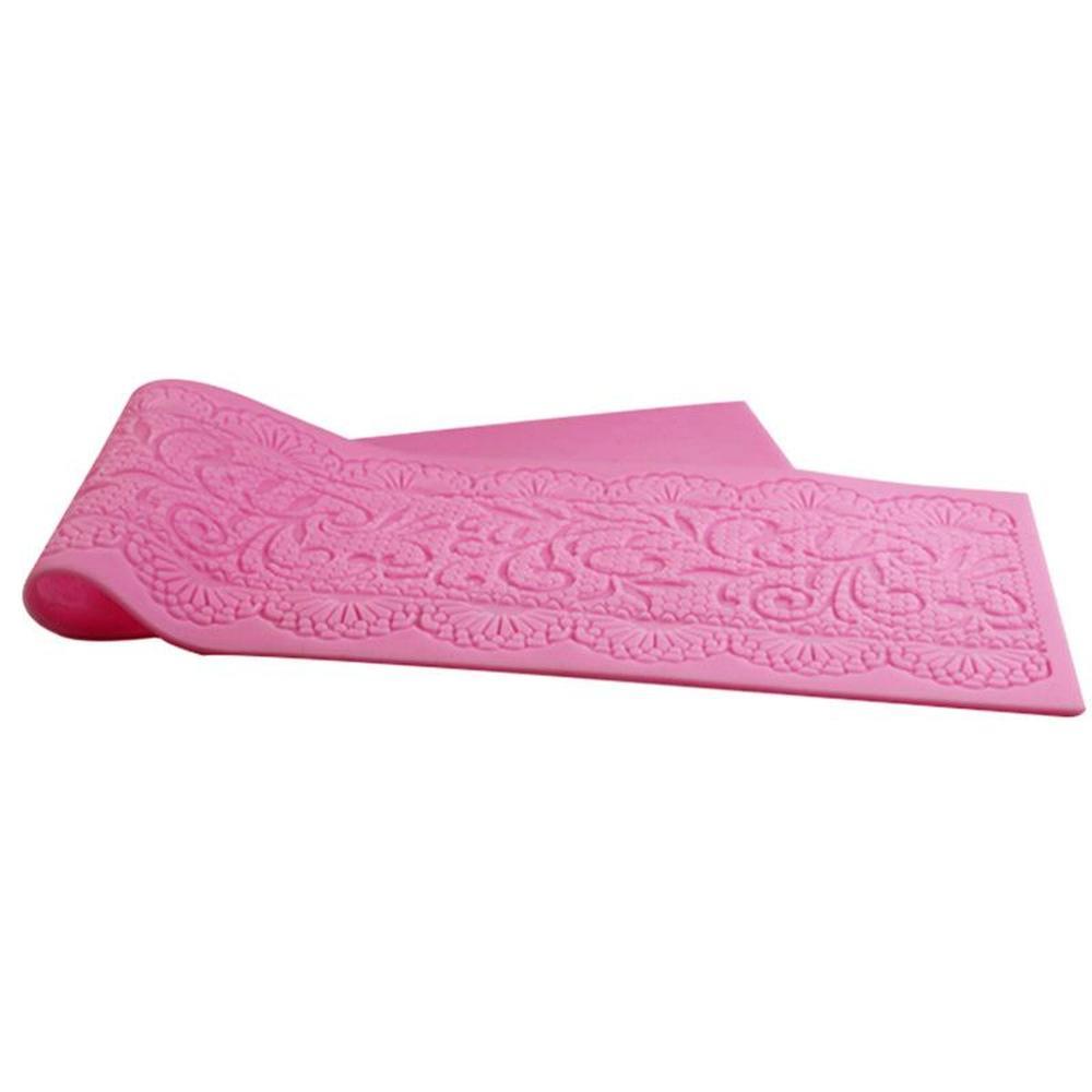 Lace Flower Wedding Cake Silicone Beautiful Fondant Mold Mousse Icing Mat Pad Pastry Baking Tool
