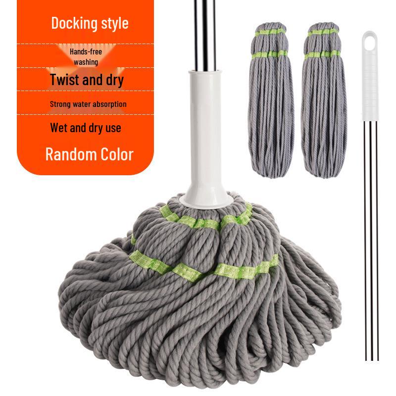 

Большая Площадь Швабра Свободные Руки для Ленивых со Съемной Насадкой для Легкого Отжима и Уборки Одним Движением