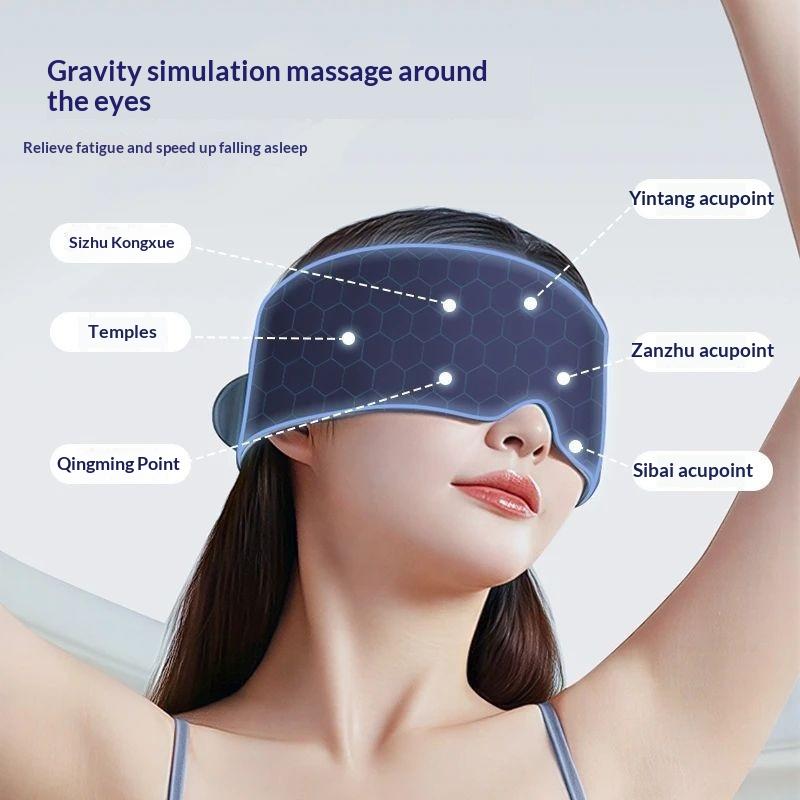Ultra Light Gravity Weighted Eye Mask Skin-Friendly Double-sided Use Light Blocking Eye Mask Soft Breathable Sleep Aid Eyepatch