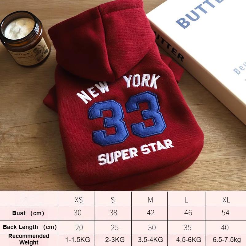 

Dog Clothes Hoodies Pet Small Dog Clothing Warm Winter Dogs Puppy Clothing Accessories New Year Pets Dogs Costume Supplies XS красный