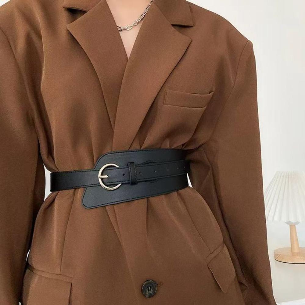 

Decorative Corset Waist Belt Wide Waist Bands Fashion Waistband Strap for Skirts Dress Top Clothes чорний