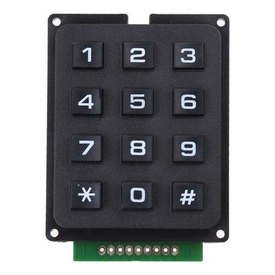 Matriz 3x4 Array 12 Botones Teclado Keypad Módulo de Teclado para DIY Electrónico 12 Teclas MCU Membrana Botón Teclado