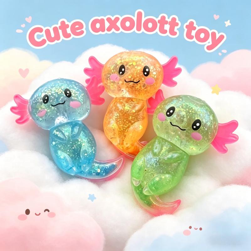 Toys Tabas Squishy Salamander Maltose Fidgets Vibrant Malt Sugar Filled Stretchy Axolotl Fun Squeeze Birthday Supplies Toy Gift