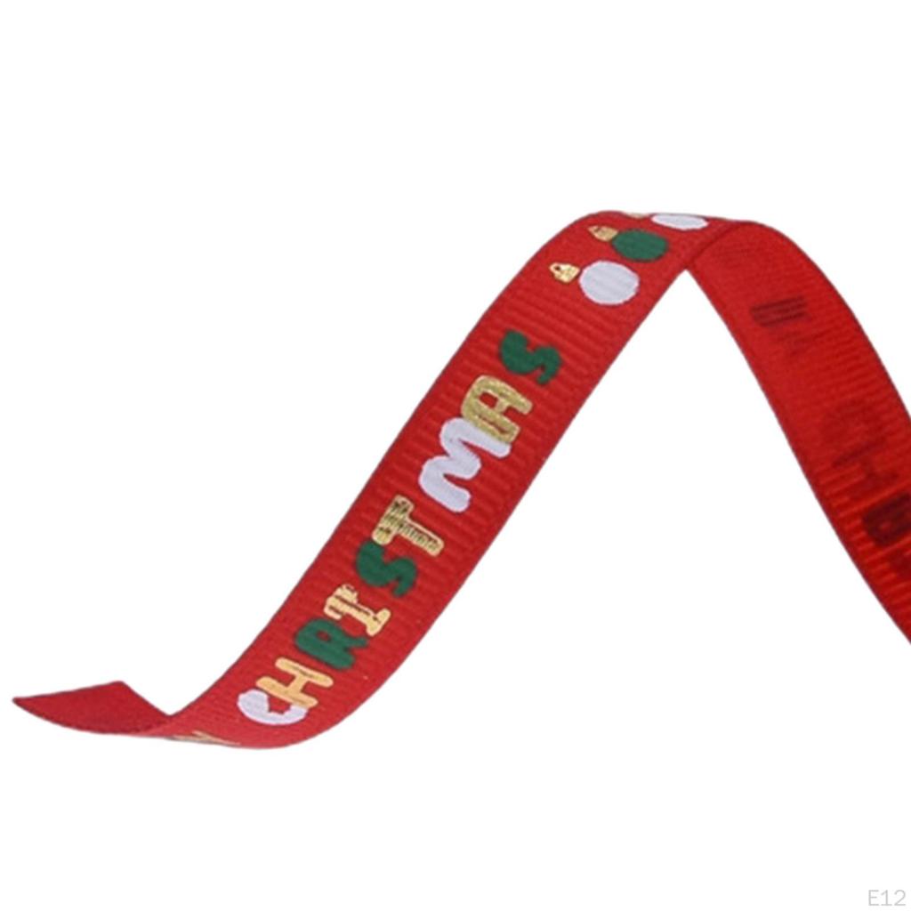 Christmas Ribbon Patterned Wrapping Ribbon, Decorative Accessory, DIY