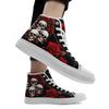 Skull Canvas Shoes for Men and Women Classic Gothic Style Fashion Street Style Casual Canvas Sneakers [CoolCustomize] High-Top - Lace-Up Sneakers,