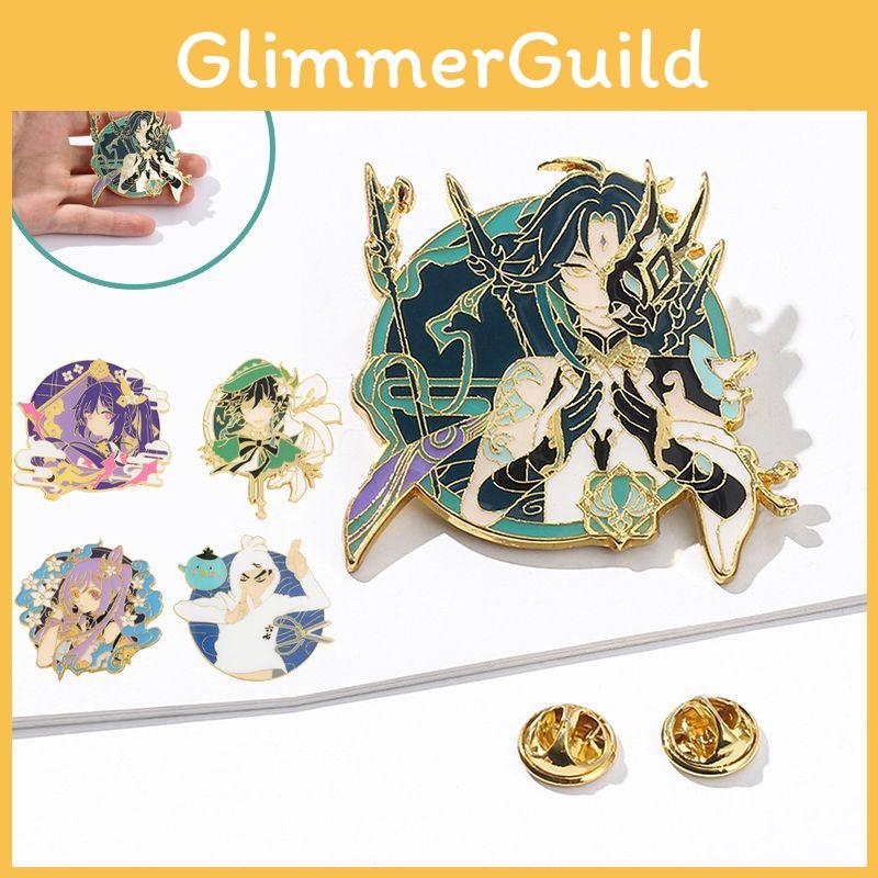 Vibrant Genshin Impact Character Badge High Quality Metal Brooch For Game Fans