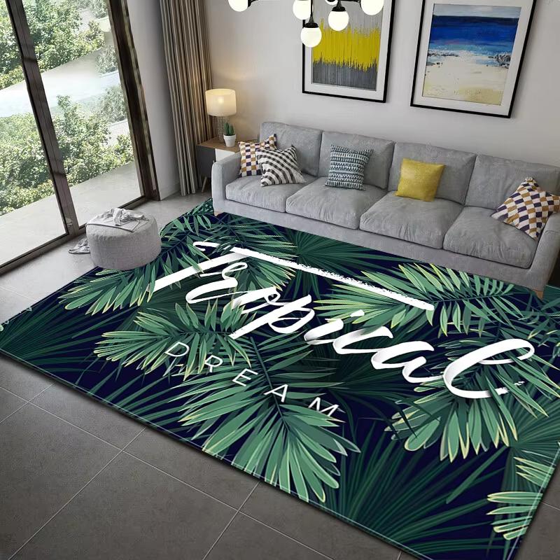 VIKAMA Nordic Crystal Velvet Rug – Non-Slip, Easy-Clean Living Room Carpet for Sofa and Coffee Table, Home Decoration