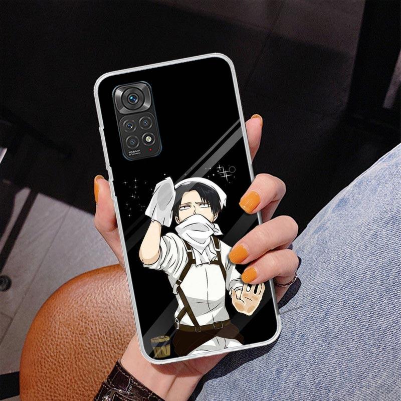 Attack Levi Phone Case For Xiaomi Redmi Note 15 14 13 12S 12 11 Pro Plus 14S 11S 11E 10 10S 11T 5G Personalized Cover Redmi Note