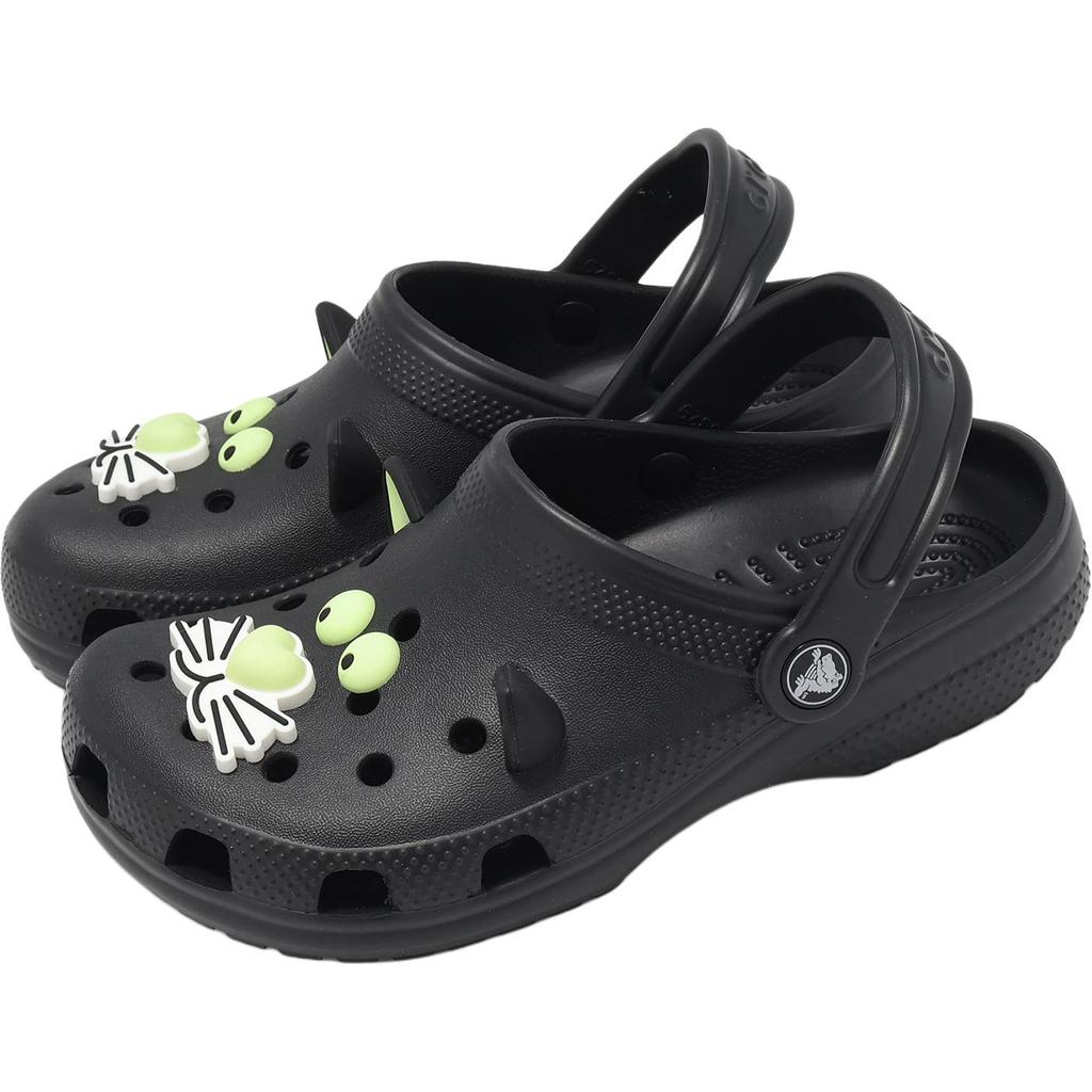 Crocs Classic Glow Black Cat Clog Comfortable Toddler Shoes Baby clogs 210387001