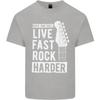 Live Fast Rock Harder Guitar Roll Music Unisexs Light Cotton TShirt