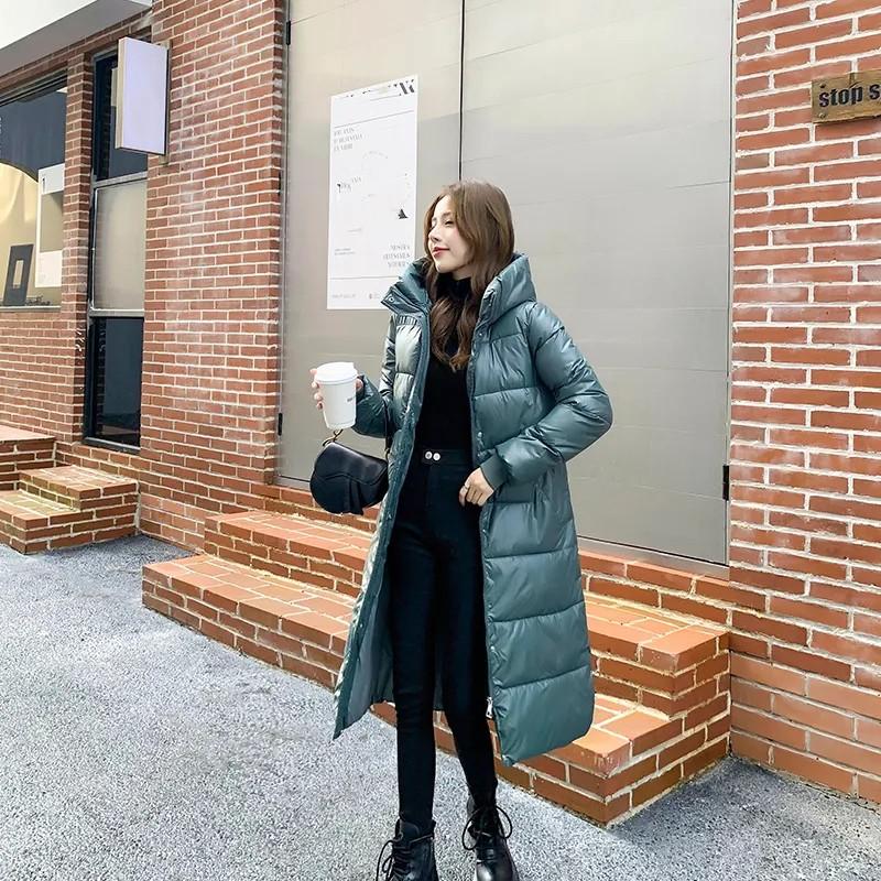 Damen Winter Dicke Lange Jacke Übergröße Parkas Oberbekleidung Locker Winddicht Kapuzen Schneejacke Weiblich