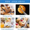 14/16/20cm Food Clip Precision BBQ Tweezer Kitchen Chef Tongs Tweezers  Barbecue Cooking