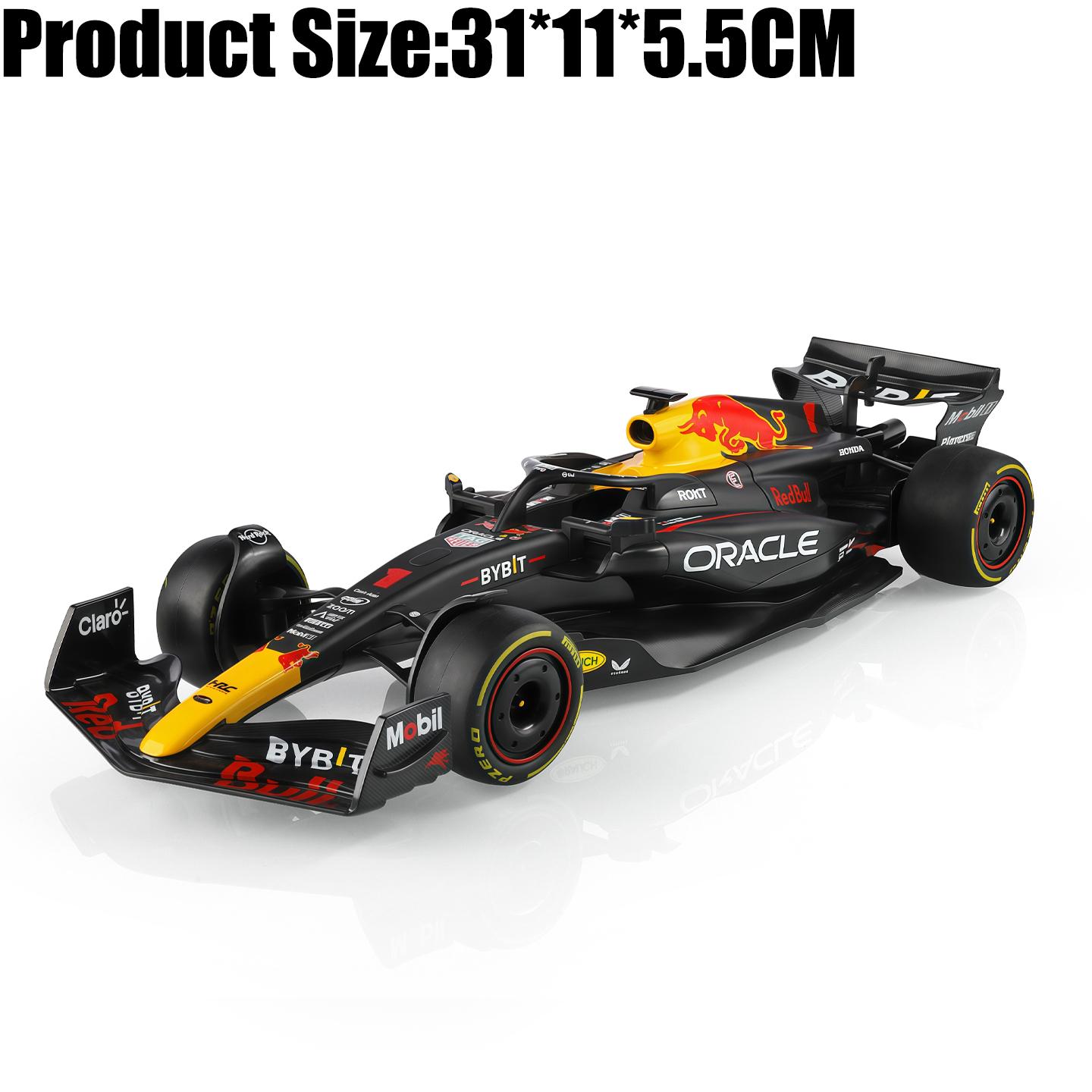 

1:18 Red Bull Racing RB19 F1 Model 2023, модель автомобиля из сплава металла, гоночная модель Формулы-1, коллекционная игрушка, подарок на день рождения, Ферстаппен чёрный