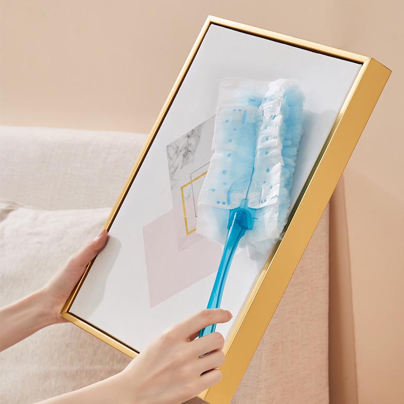 Static Electricity Fiber Duster - Disposable Brush Head for Home Cleaning and Dust Removal